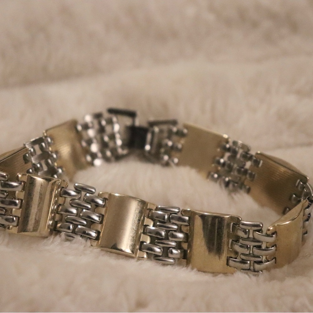 Gold and Silver Chain Bracelet